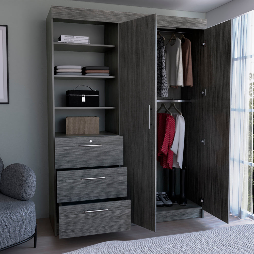 59-Inch Laurel 3-Tier Armoire – Overall Dimensions