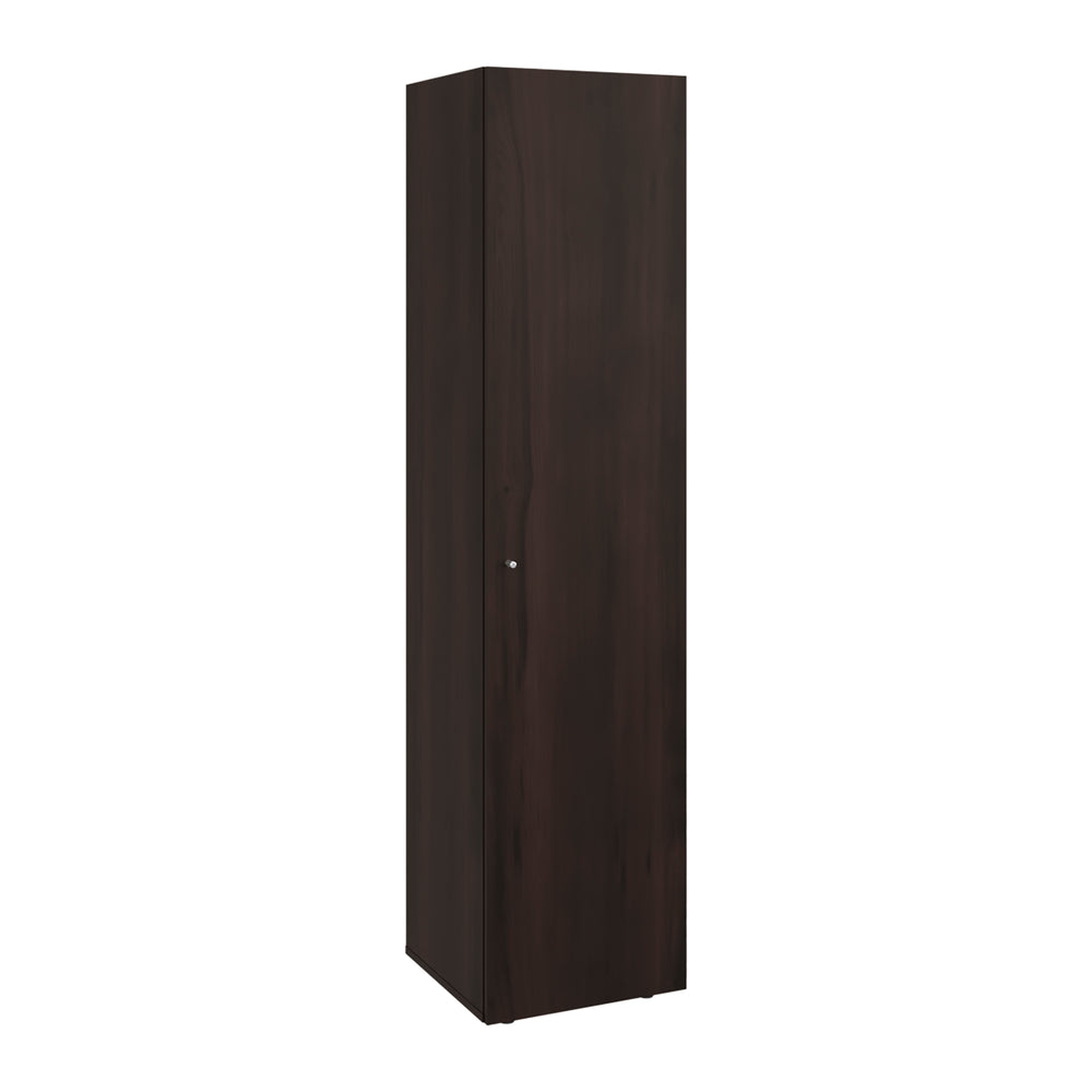 16-Inch Kotlik 1 Wardrobe Closet with Single Door and 4 Open Shelves – Narrow Footprint