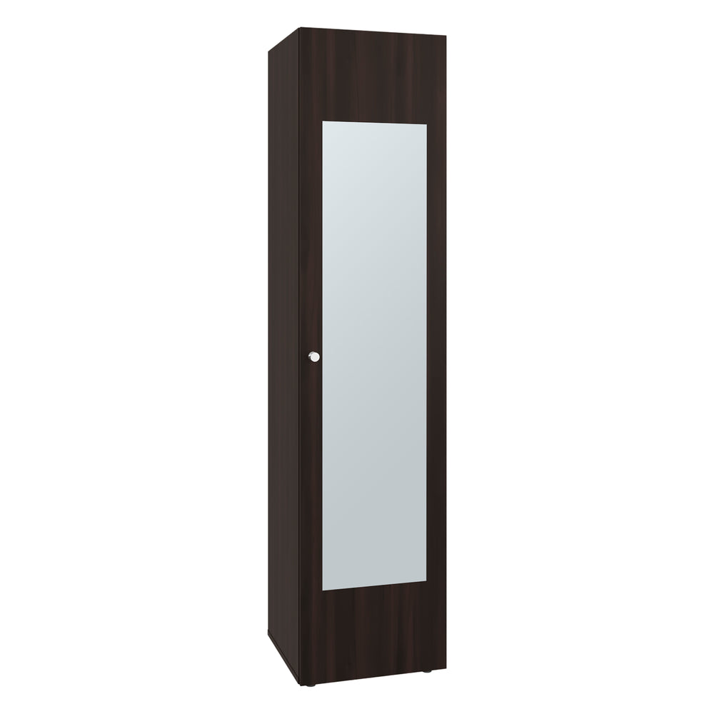 16-Inch Frisco 1 Wardrobe Closet with Mirror and Single Door – Narrow Footprint