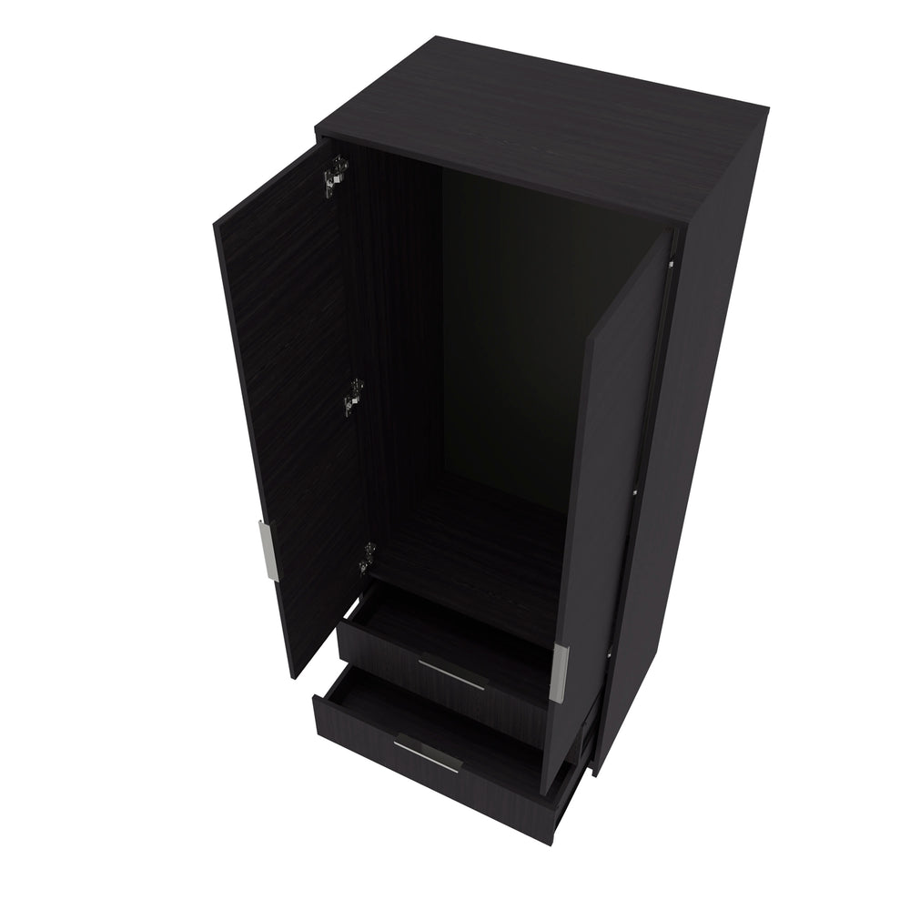 32-Inch Odon Armoire with 2-Drawer and Double Door – Durable Construction