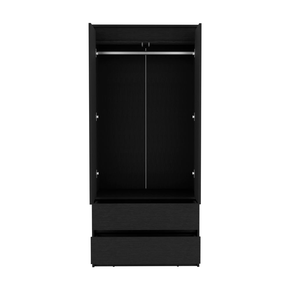 Palmer Wardrobe Closet with 2-Drawer – Durable Construction