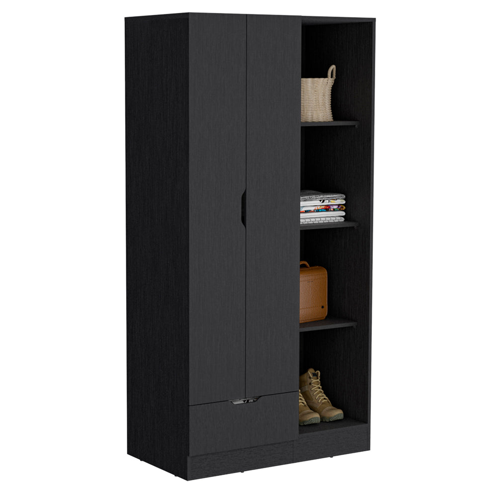 22-Inch Toccoa Armoire with 1-Drawer – Closed Wardrobe Doors