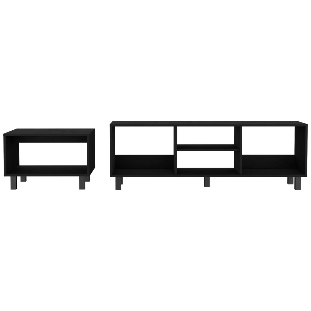 55-Inch Carter Coffee Table – Companion Open-Shelf Coffee Table