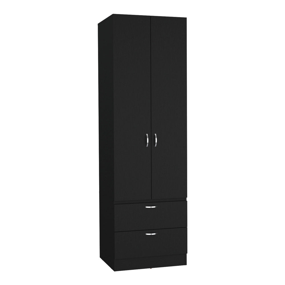 Vico Armoire with 2-Drawer – Hanging Rod Storage