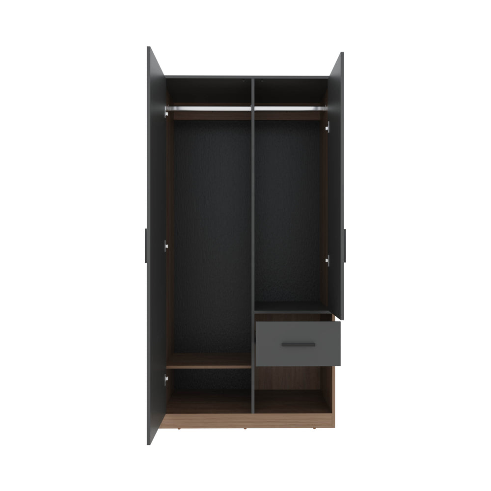 36-Inch Wanship Armoire with 1-Drawer and Double Door – Durable Construction