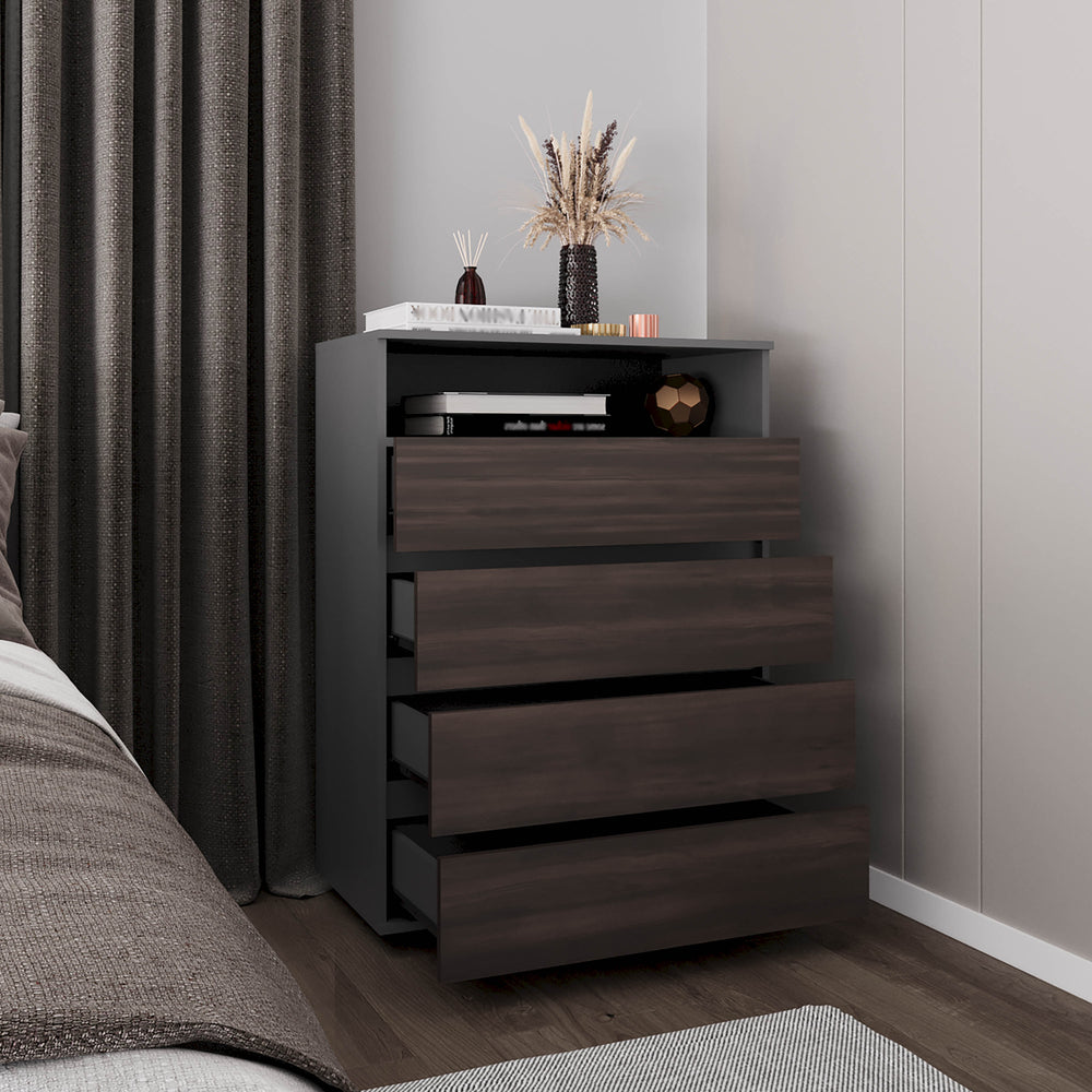 30-Inch Trevose Dresser with 4-Drawer – Drawer Storage Included
