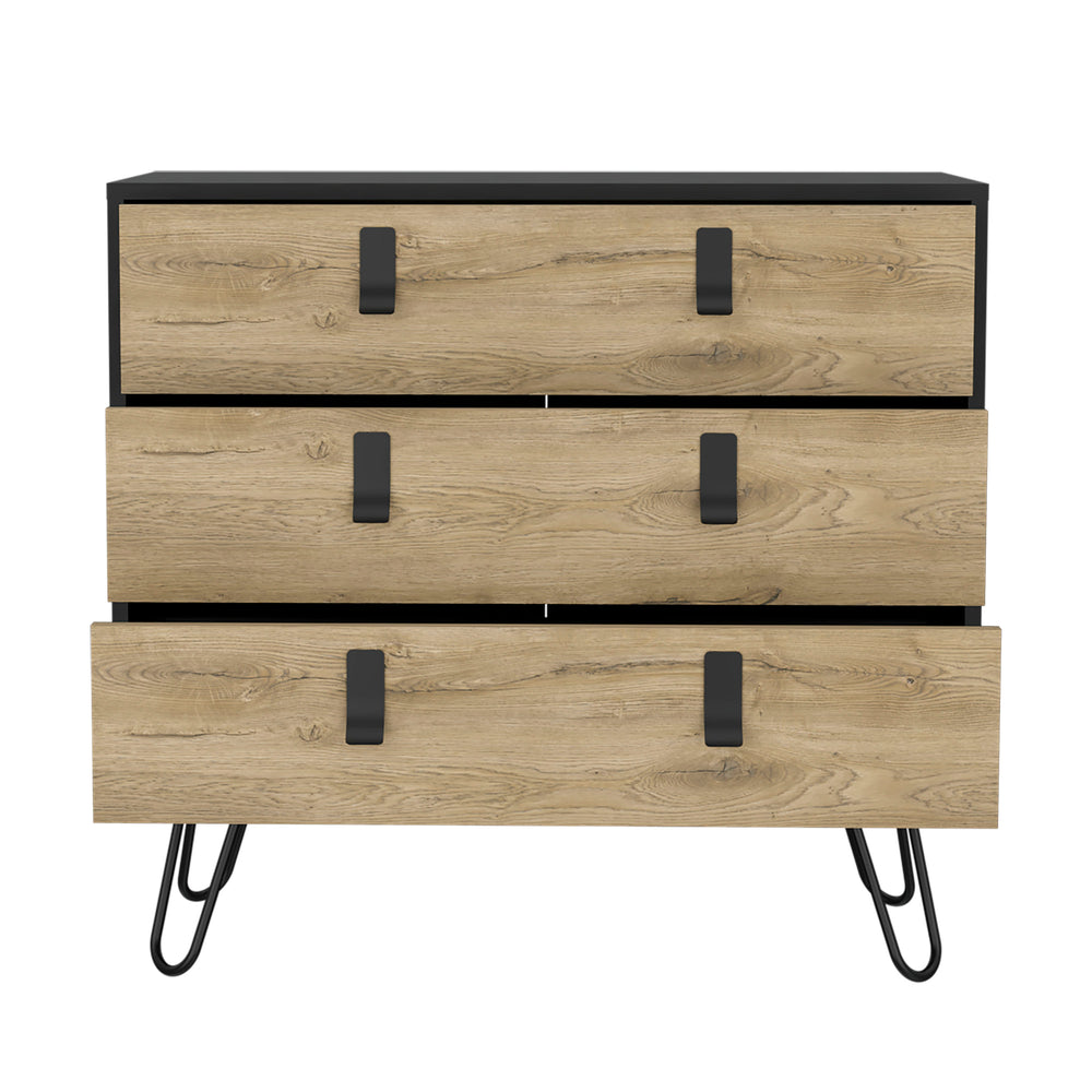 32-Inch Huna Three-Drawer Dresser with 3-Drawer – Sturdy Everyday Build