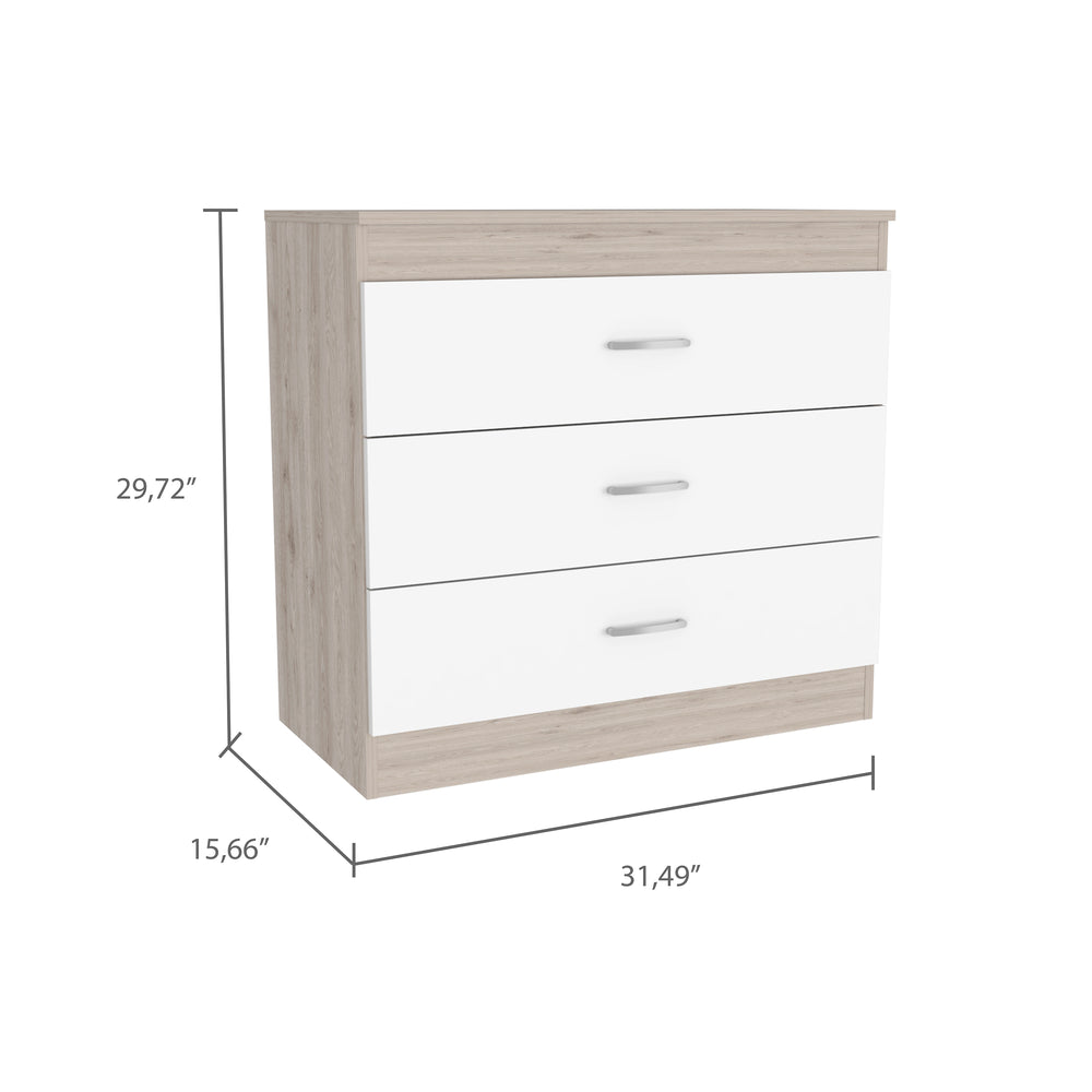 31-Inch Zurich Dresser with 3-Drawer – Durable Construction