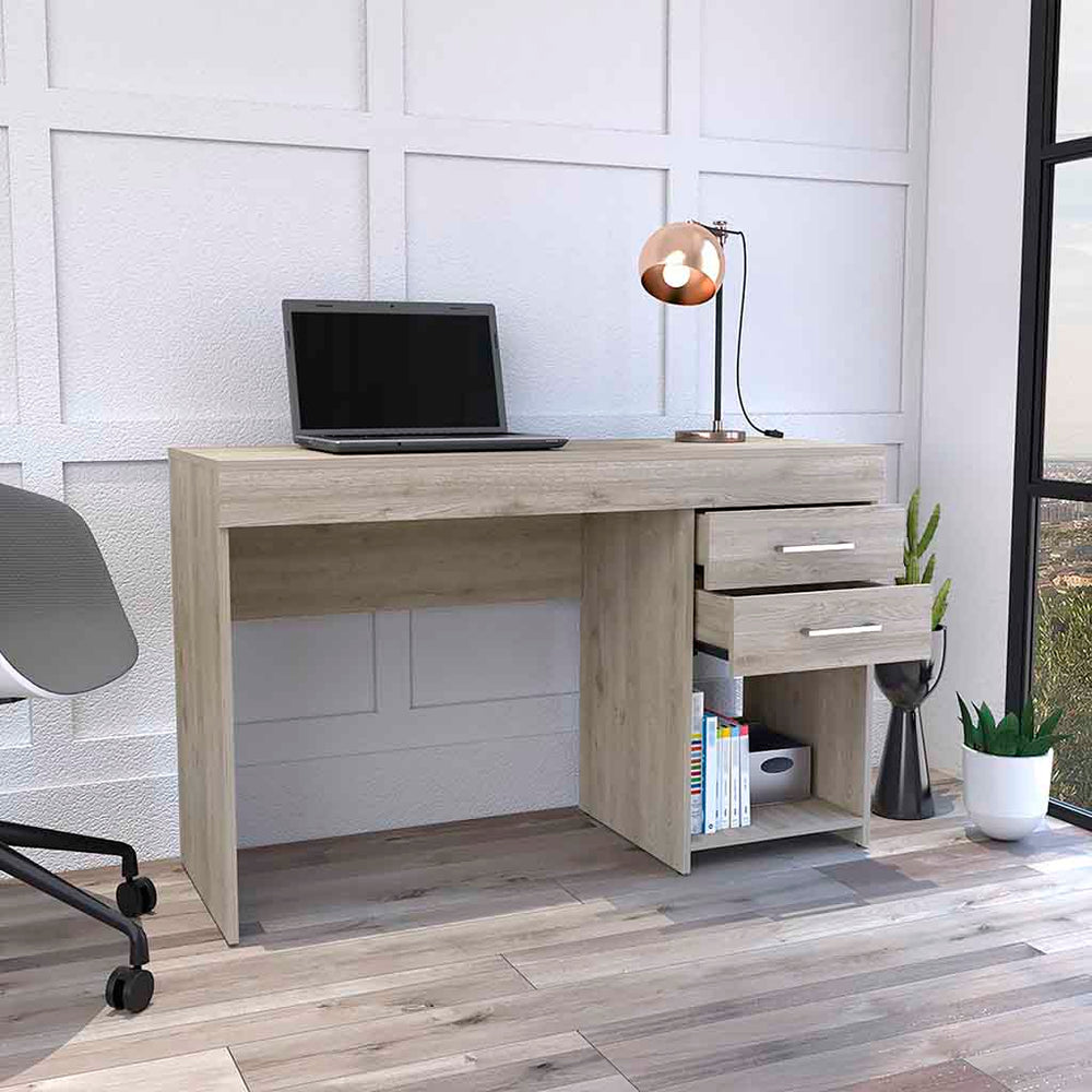 47-Inch Maui Desk with 2-Drawer – Storage Pedestal
