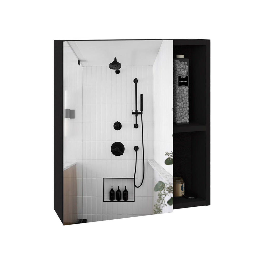 18-Inch Andes Storage Cabinet with Single Door – Open Shelving Storage