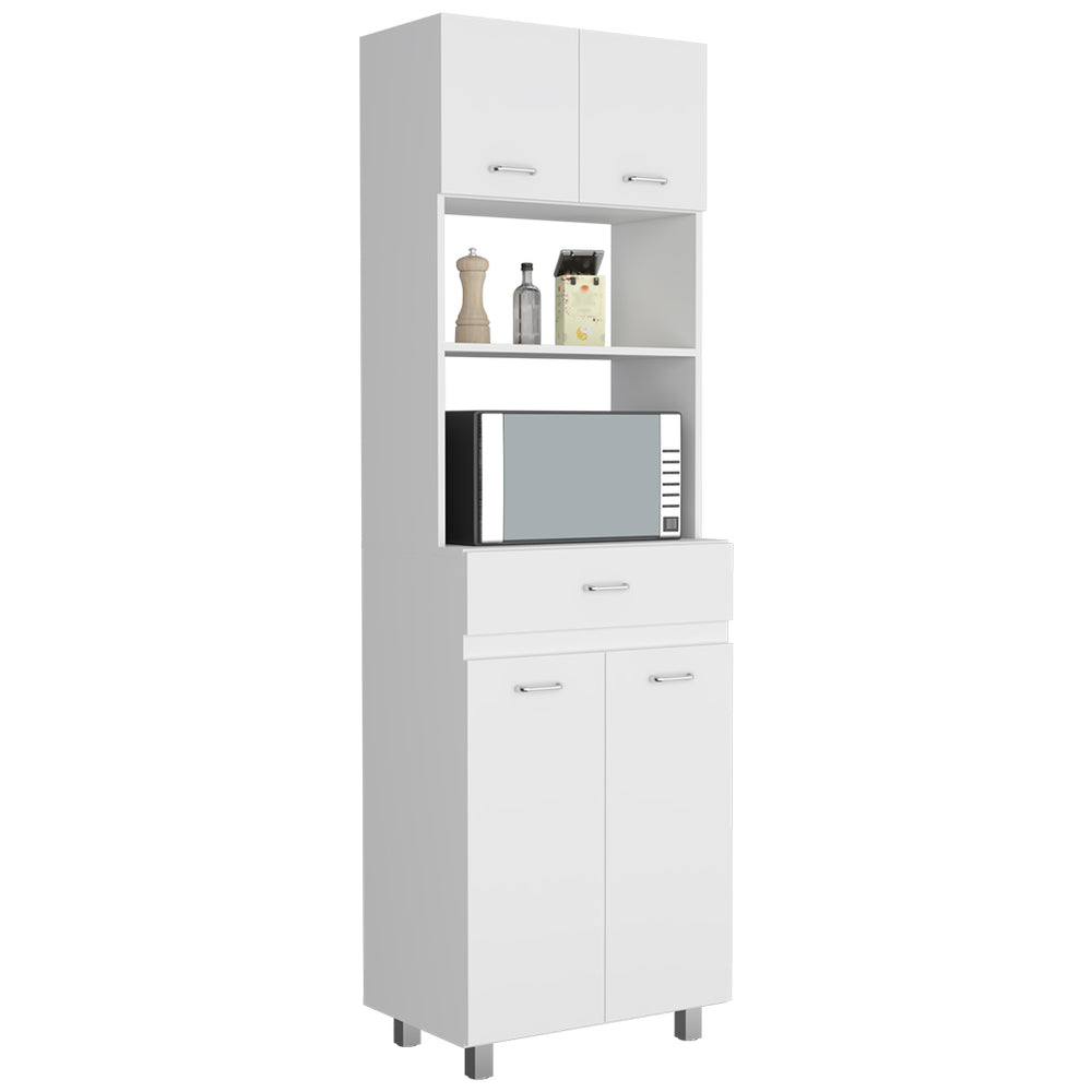 24-Inch Mucura Storage Cabinet with 1-Drawer and Double Door – Slim, Space-Saving Profile