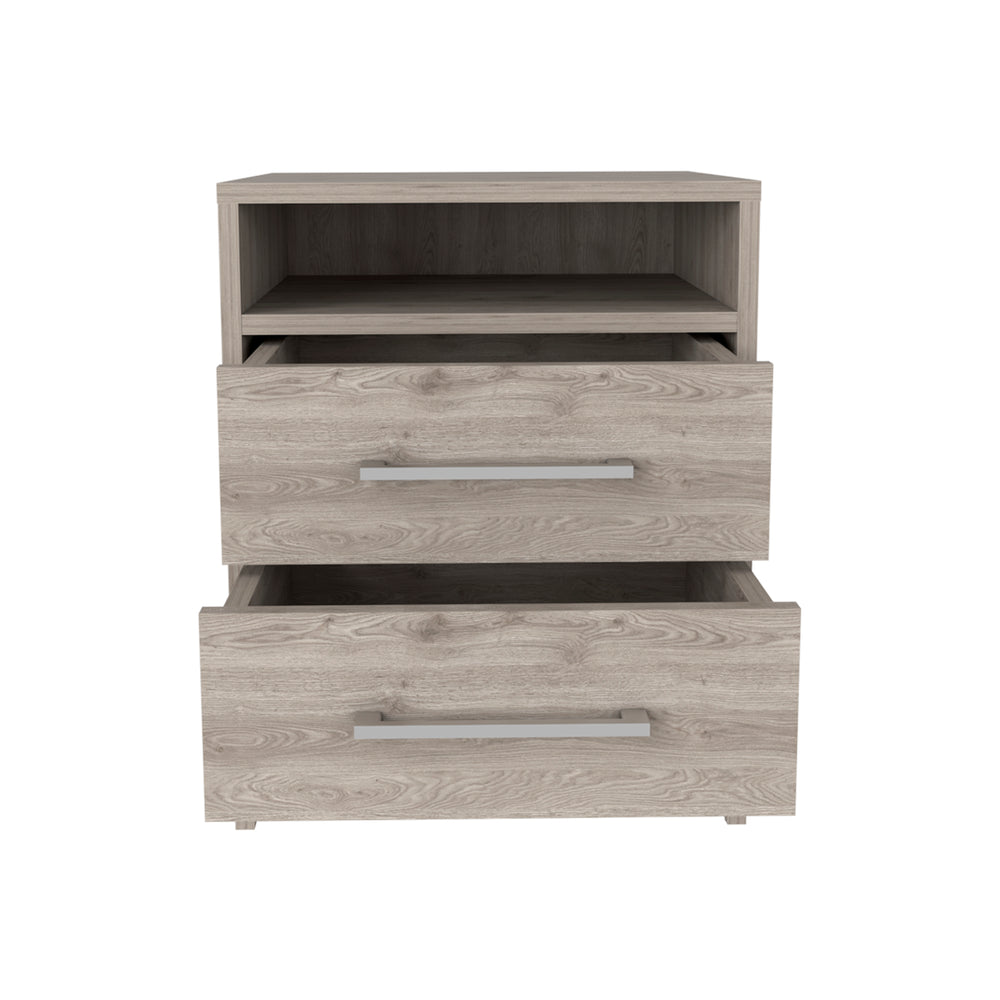 16-Inch Leyva Nightstand with 2-Drawer – Reliable Support
