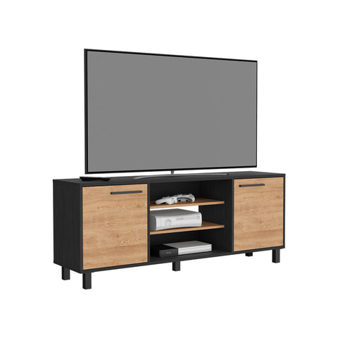 Egeo Tv Stand for TV´s up 60", Two Cabinets, Three Shelves, Five Legs, Four Shelves