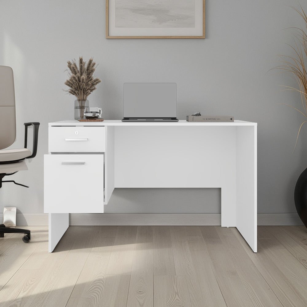 47-Inch Lyons Writing Desk with 2-Drawer – Open Work Surface