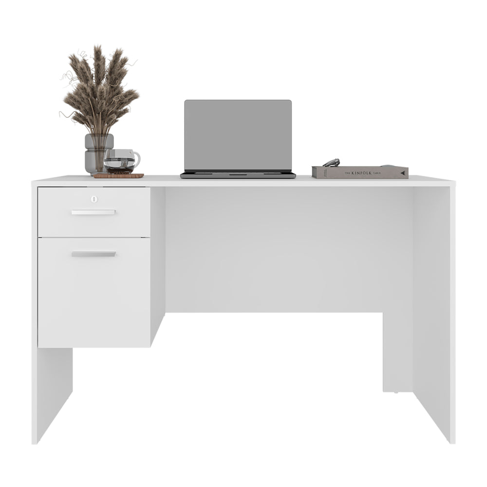47-Inch Lyons Writing Desk with 2-Drawer – Secure File Storage