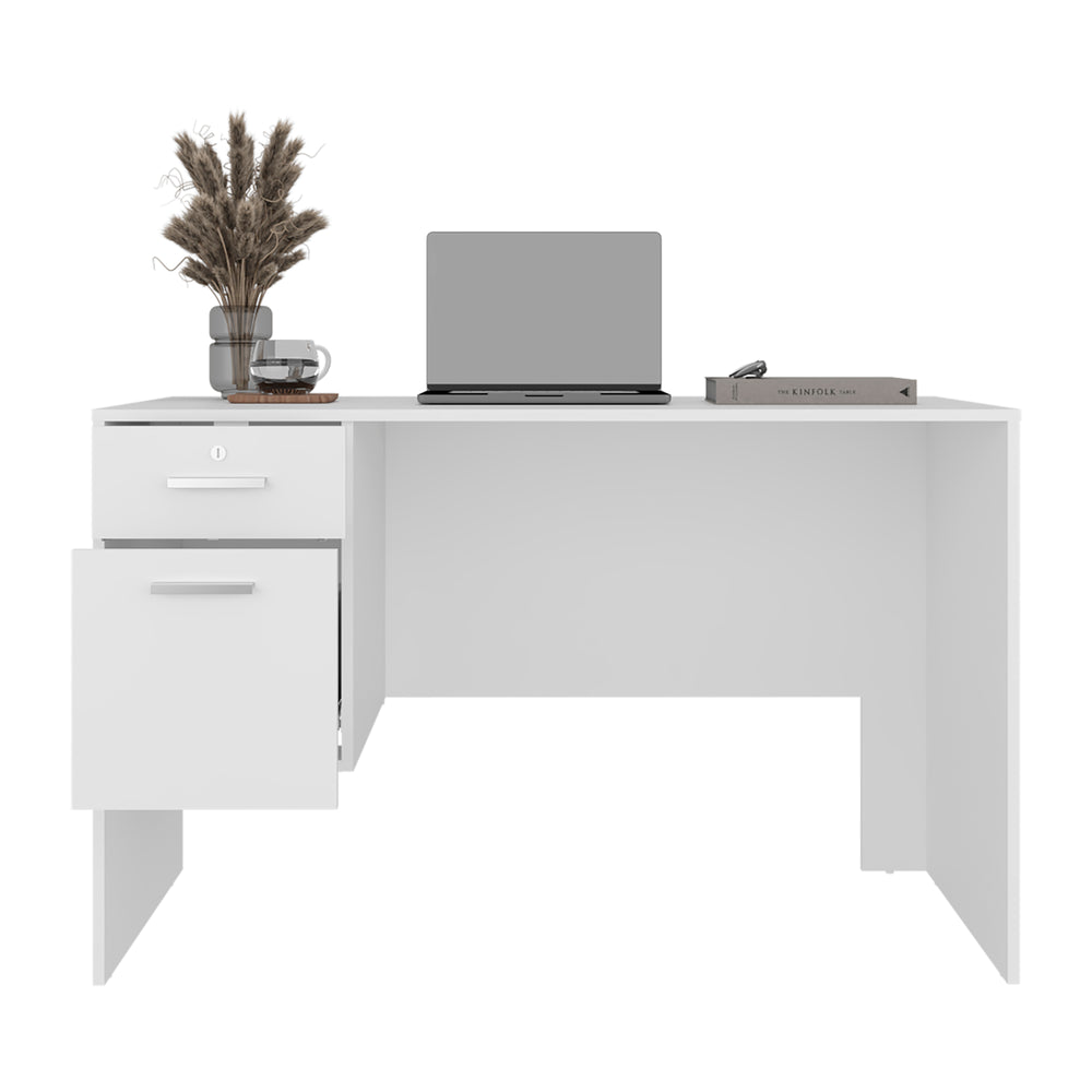 47-Inch Lyons Writing Desk with 2-Drawer – Durable Construction
