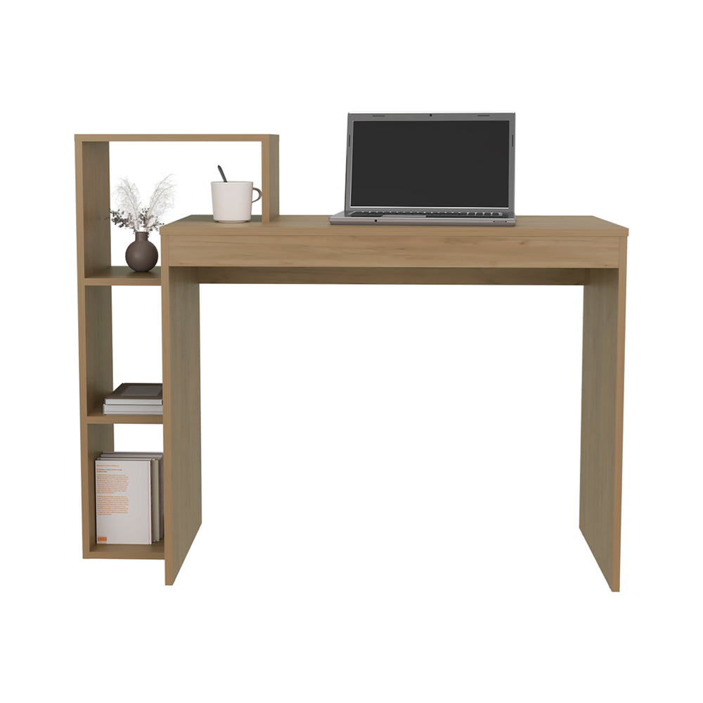 43-Inch Venetie Writing Desk with 3 Open Shelves – Sturdy Everyday Build