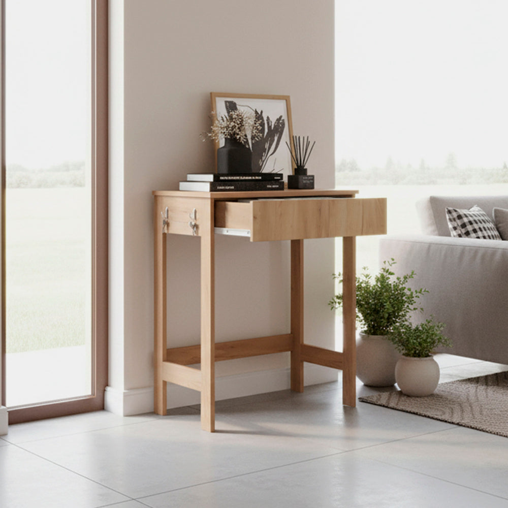 24-Inch Yaak Compact Entryway Writing Desk with 1-Drawer – Drawer Storage Desk