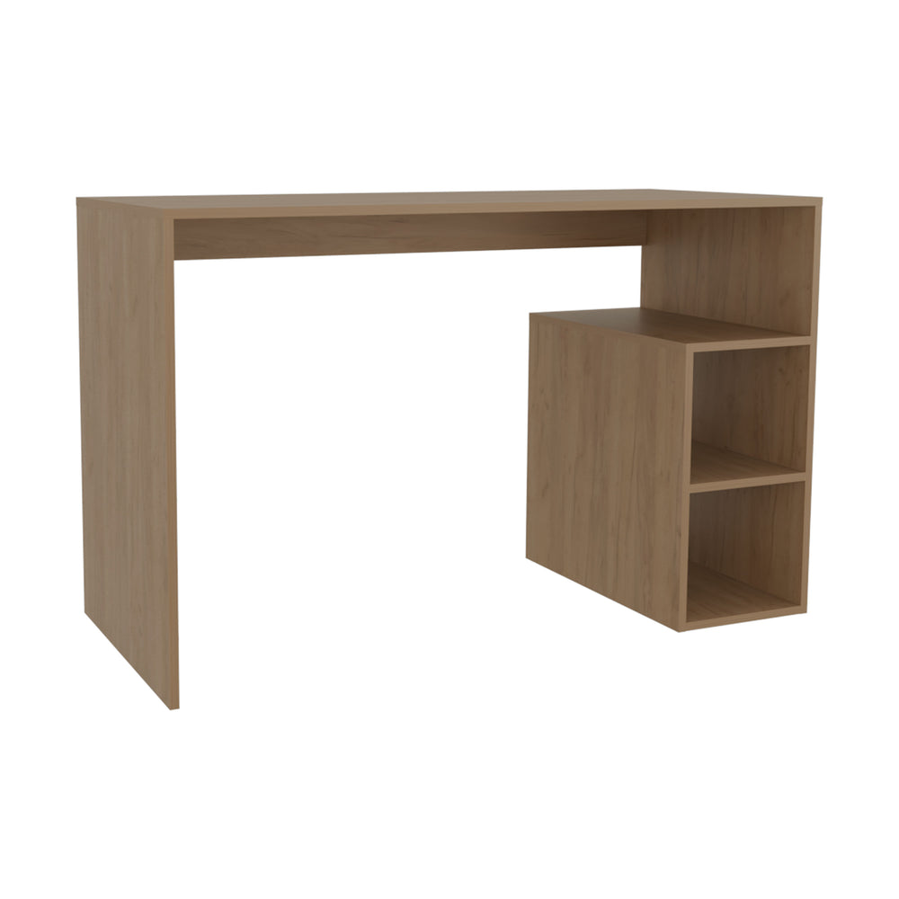 47" Benson Desk with 3 Open Shelves – Full-Length Desktop Surface