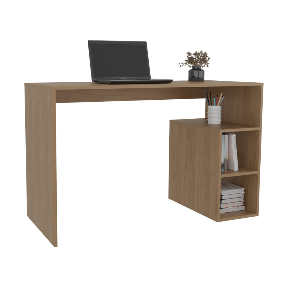 47" Benson Desk with 3 Open Shelves – Open Storage Compartments