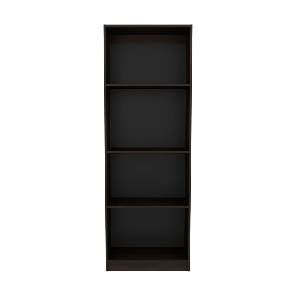 25-Inch Vinton Ladder Bookcase – Dark Walnut Manufactured Wood Finish