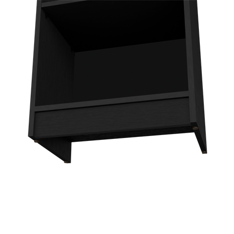 DEPOT E-SHOP Vinton XS Bookcase Compact Bookshelf with Multiple Shelves, Black