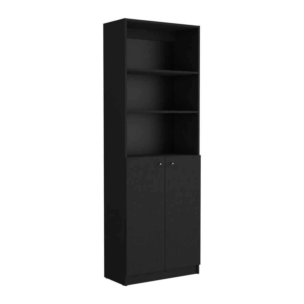 25-Inch Vinton Two-Door Ladder Bookcase – Assembly Required, Indoor Residential Use