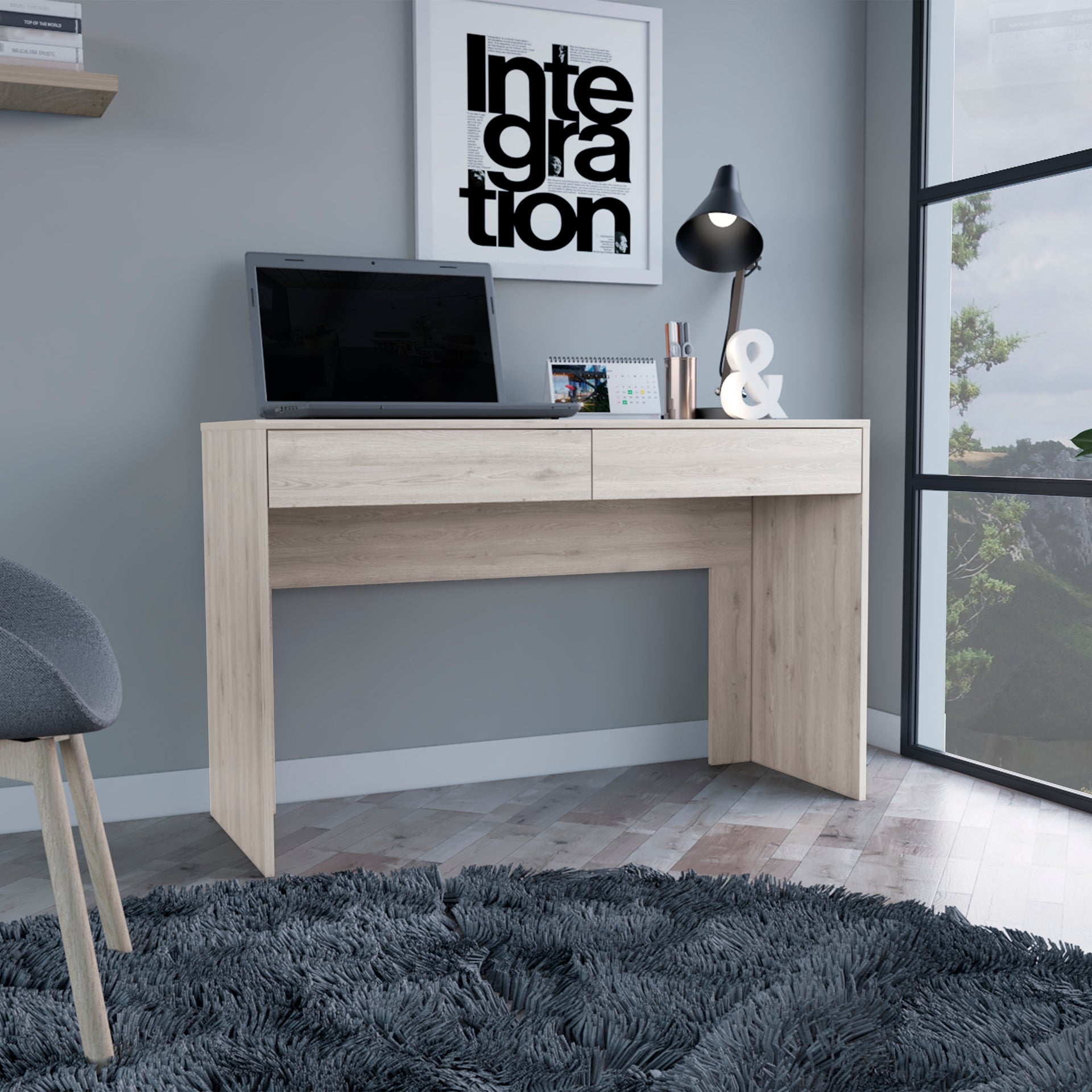 Acanto Two Drawer Writing Computer Desk