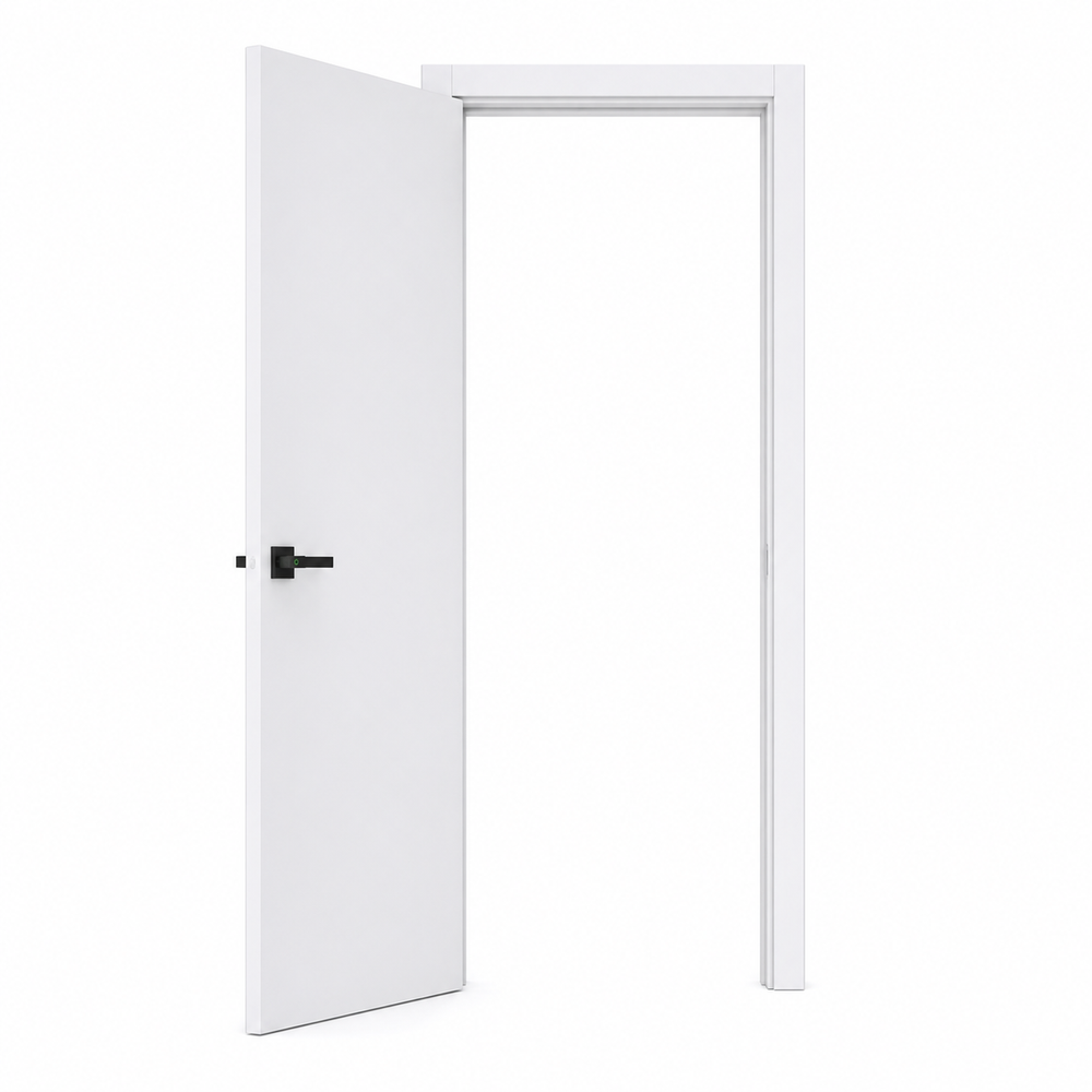 80-Inch Interior PVC AquaDoor Kit – with WPC Frame, Weatherstrip & Trim Molding, Waterproof & Insect-Resistant Door – INSECT & MOLD RESISTANT