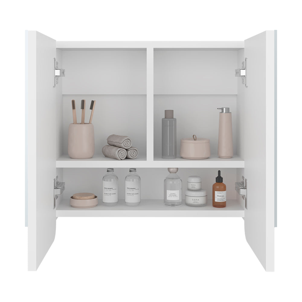 16-Inch Argos Medicine Cabinet with Double Door and 3 Open Shelves – Overall Dimensions