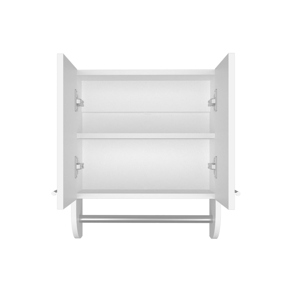 17-Inch Huslia Medicine Cabinet with Double Door and 2 Open Shelves – Certified, Assembly Required