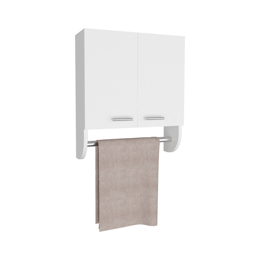 17-Inch Huslia Medicine Cabinet with Double Door and 2 Open Shelves – Wide Mirrored Doors
