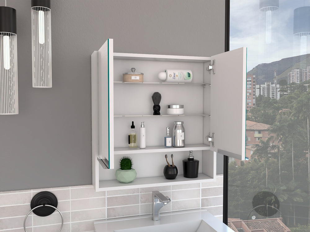 Tatacoa Mirror Medicine Cabinet with Adjustable Shelving for the Home for Everyday Use – Durable Construction