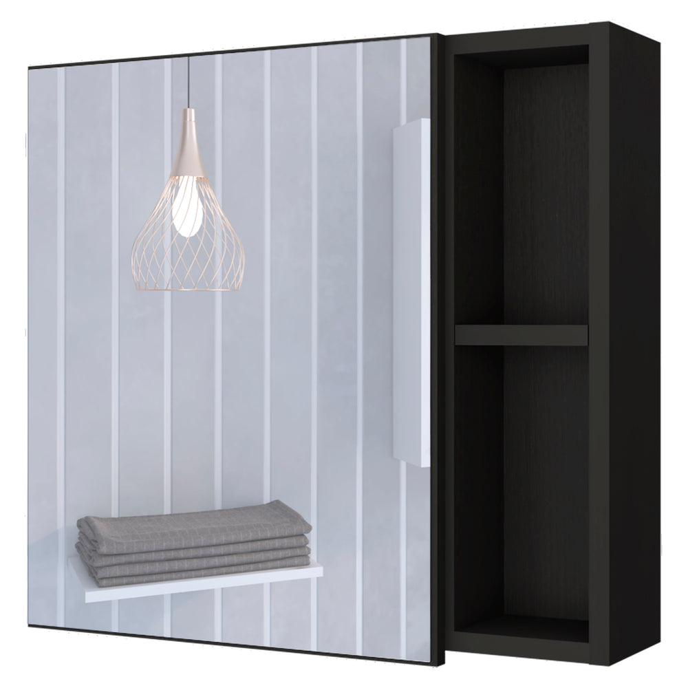 20-Inch Queets Storage Cabinet with Single Door – Full Mirrored Door