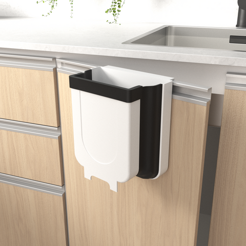 White door-mounted trash bin DE-HSO660-01