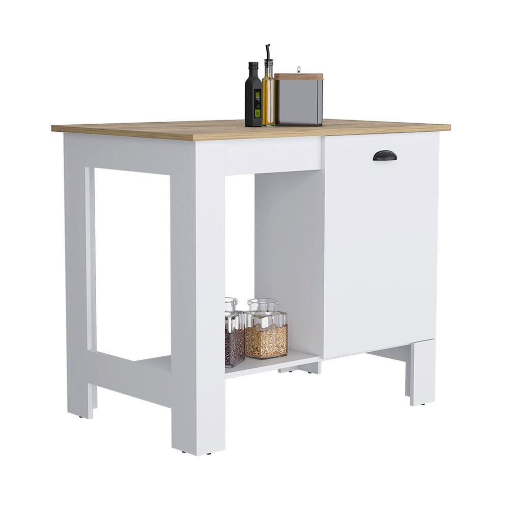 40-Inch Caddo Kitchen Island – Bar-Height Tabletop