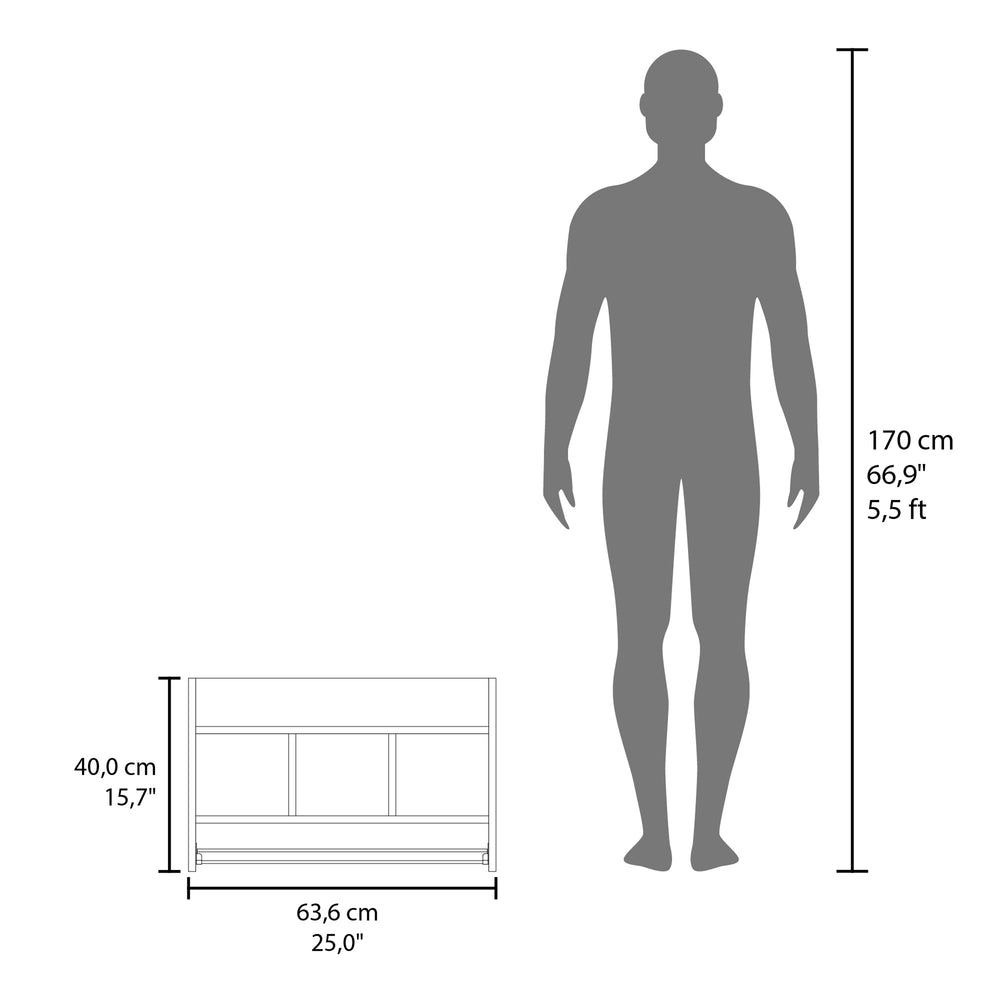 25-Inch Dell Floating Wall Shelves with 2 Open Shelves – Open Shelf Storage