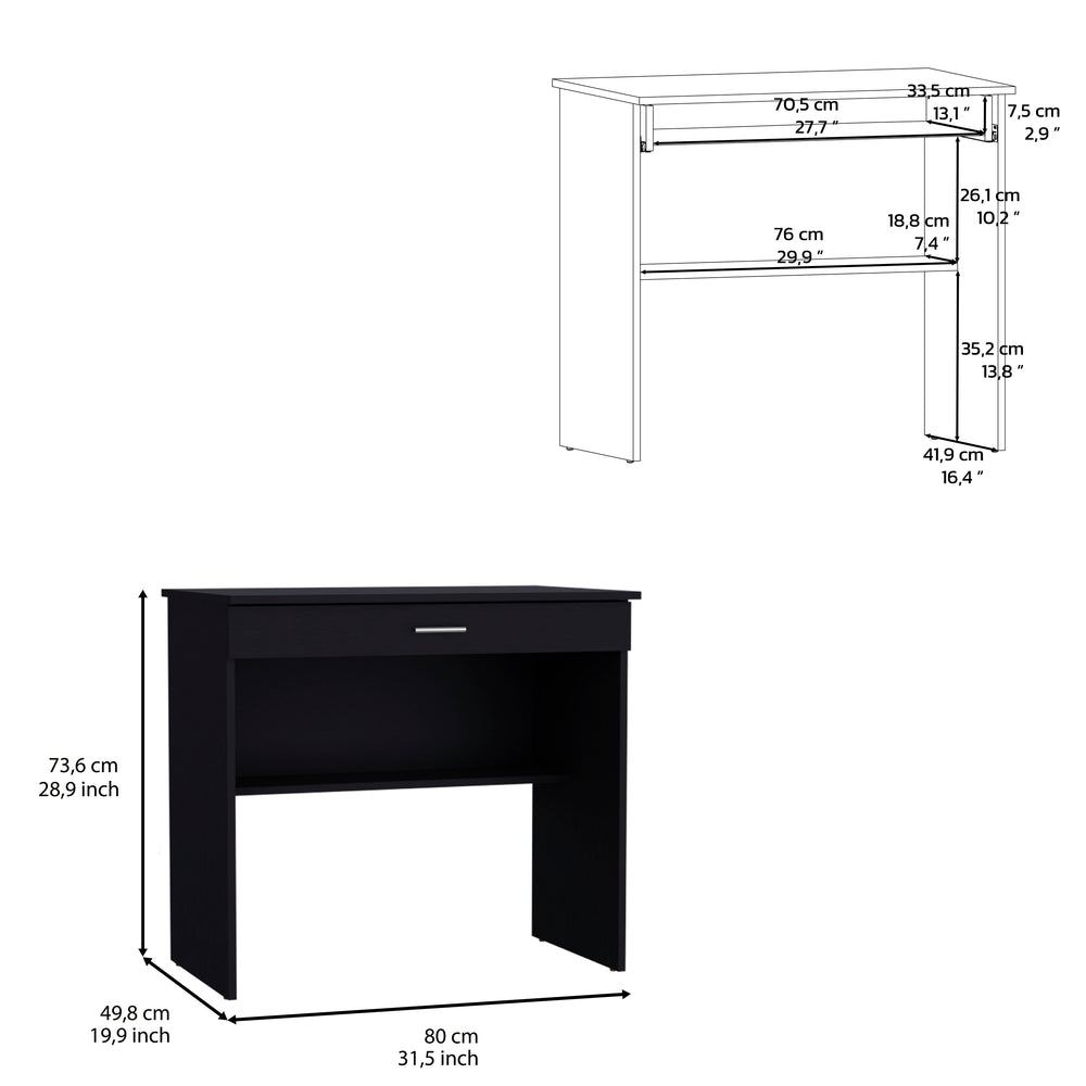 32-Inch Montana Writing Desk – Compact, Space-Saving Footprint