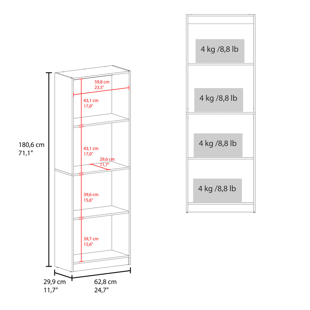 25-Inch Vinton Ladder Bookcase – Assembly Required, Indoor Residential Use