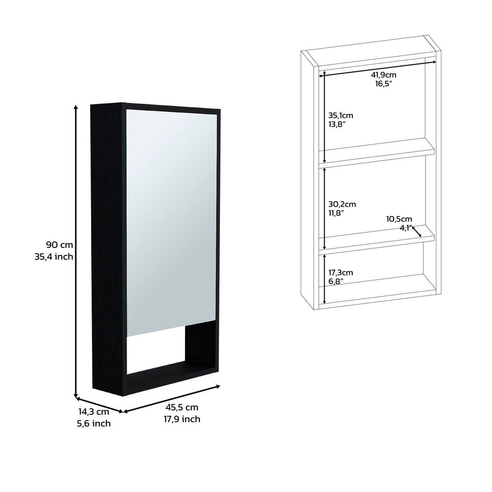 Palermo Storage Cabinet with Single Door – Open Base Shelf