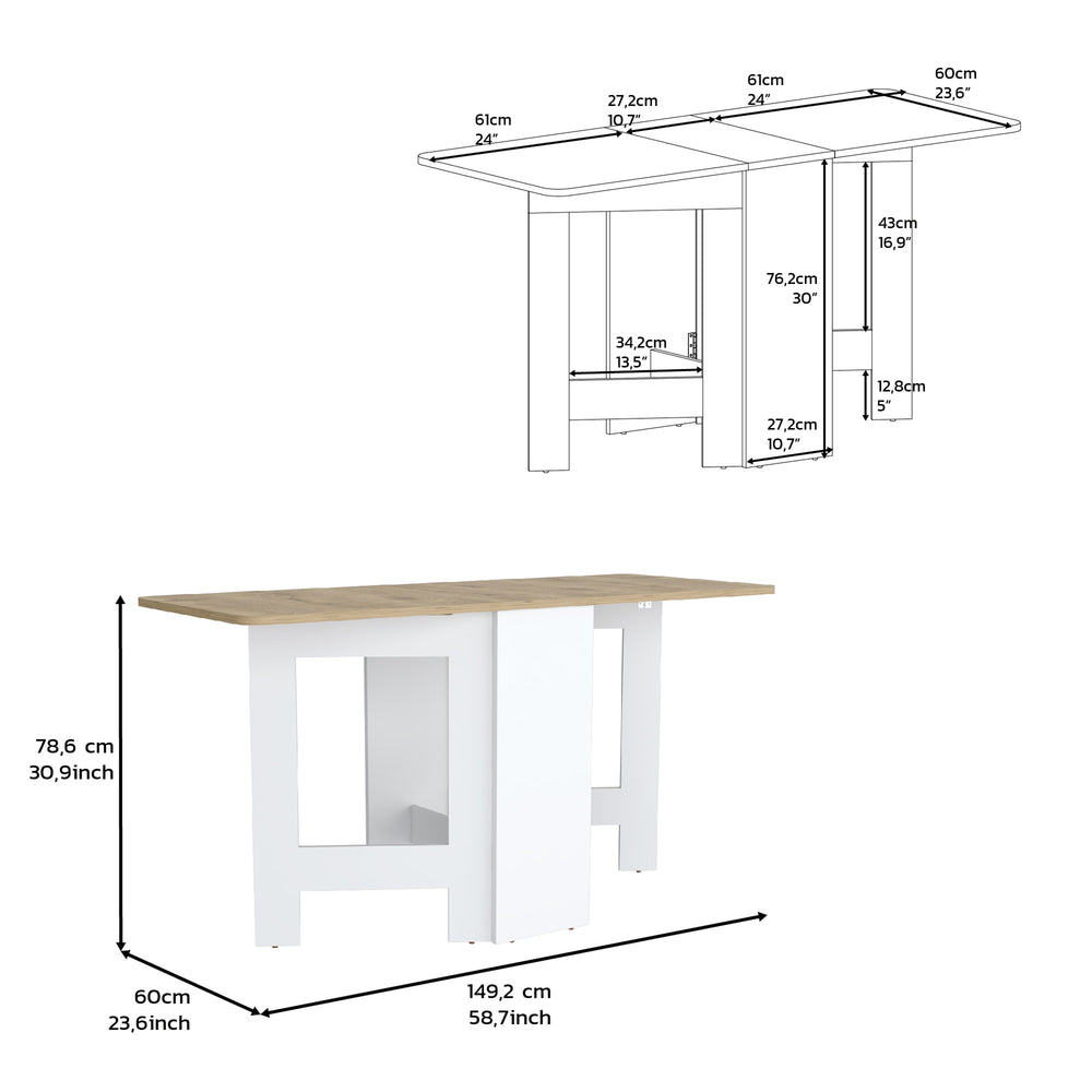 12-Inch Detroit Folding Furniture – Compact Folded Footprint