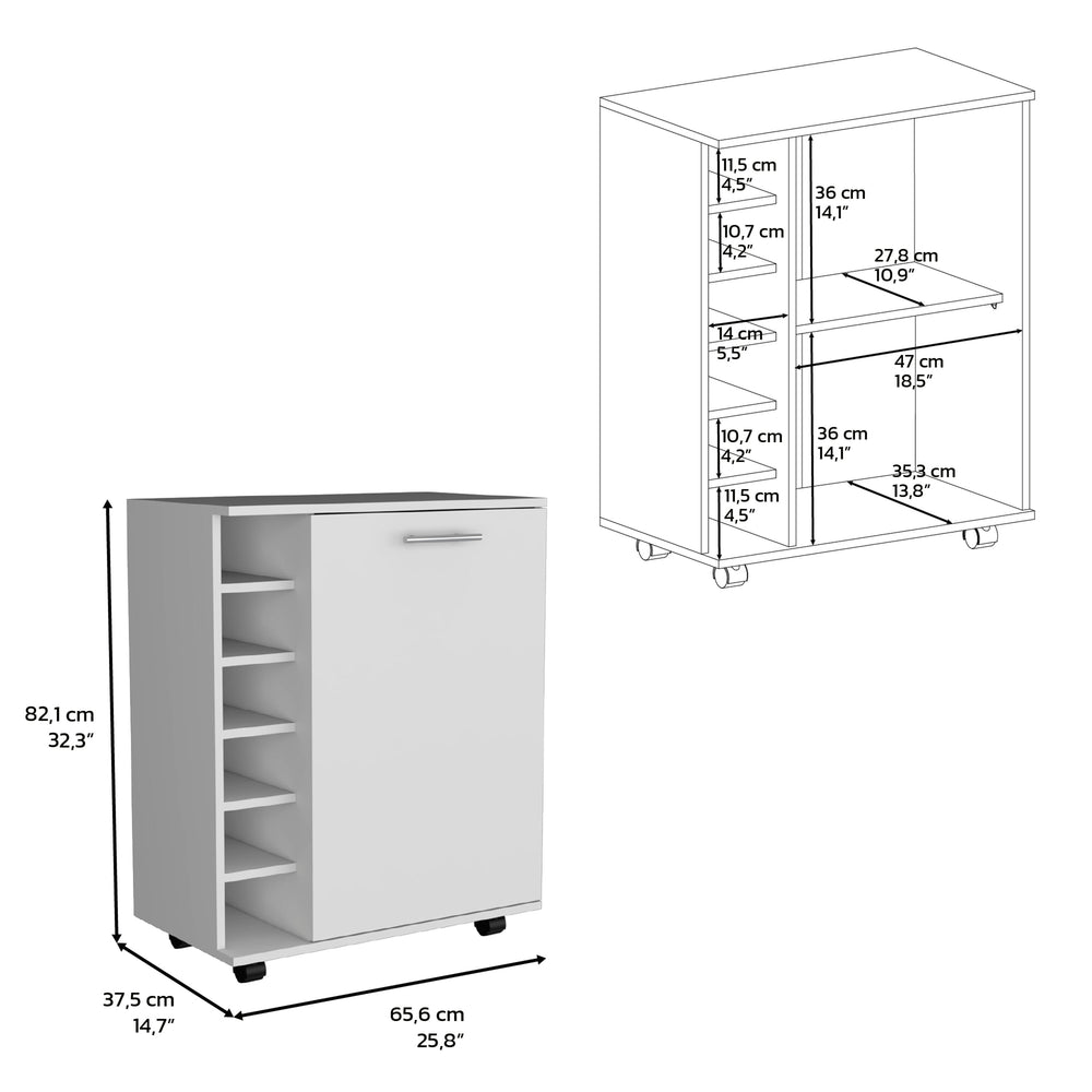 26-Inch Tilden Bar Cart – Display and Prep Top