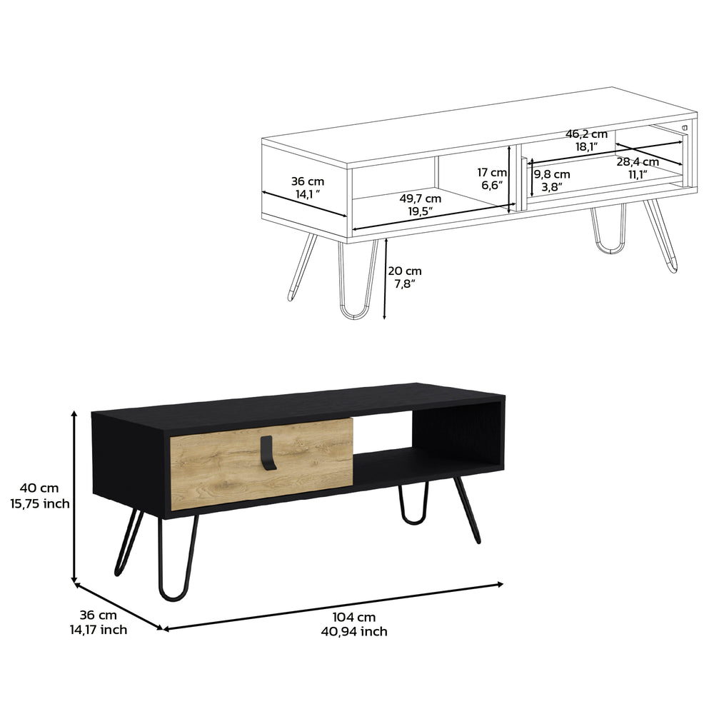 41-Inch Mosby Coffee Table – Durable Construction
