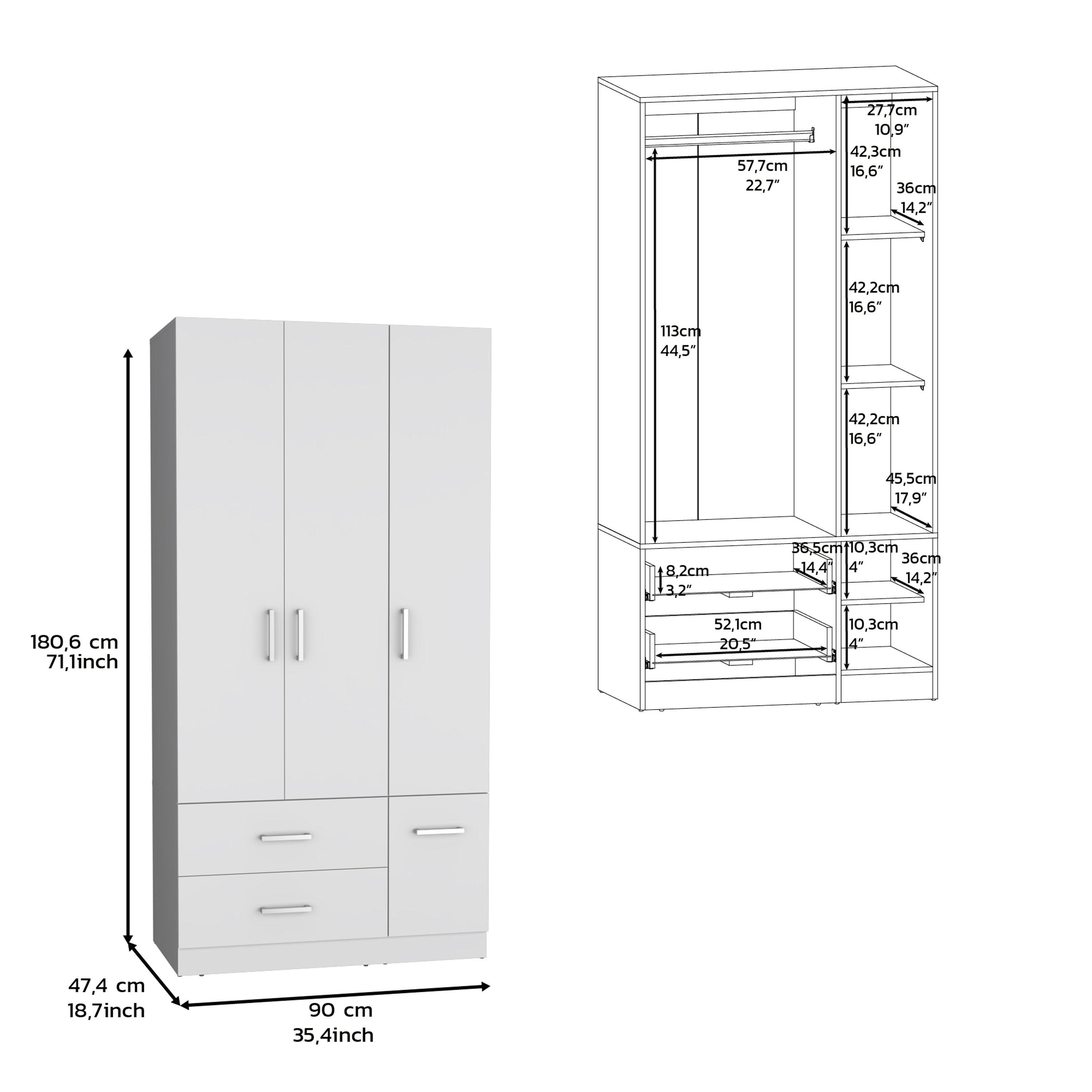 Eton Four Door Armoire