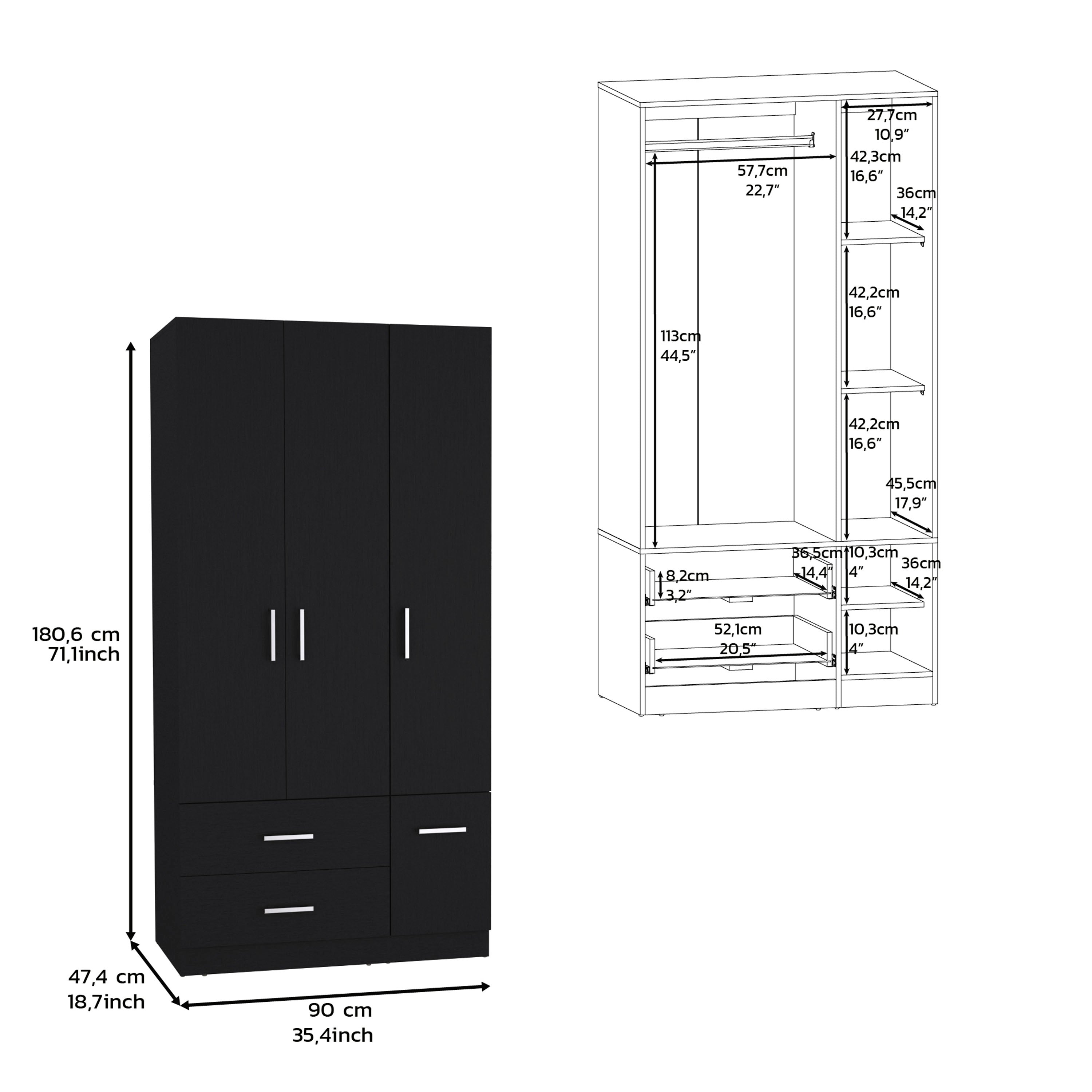 Eton Four Door Armoire