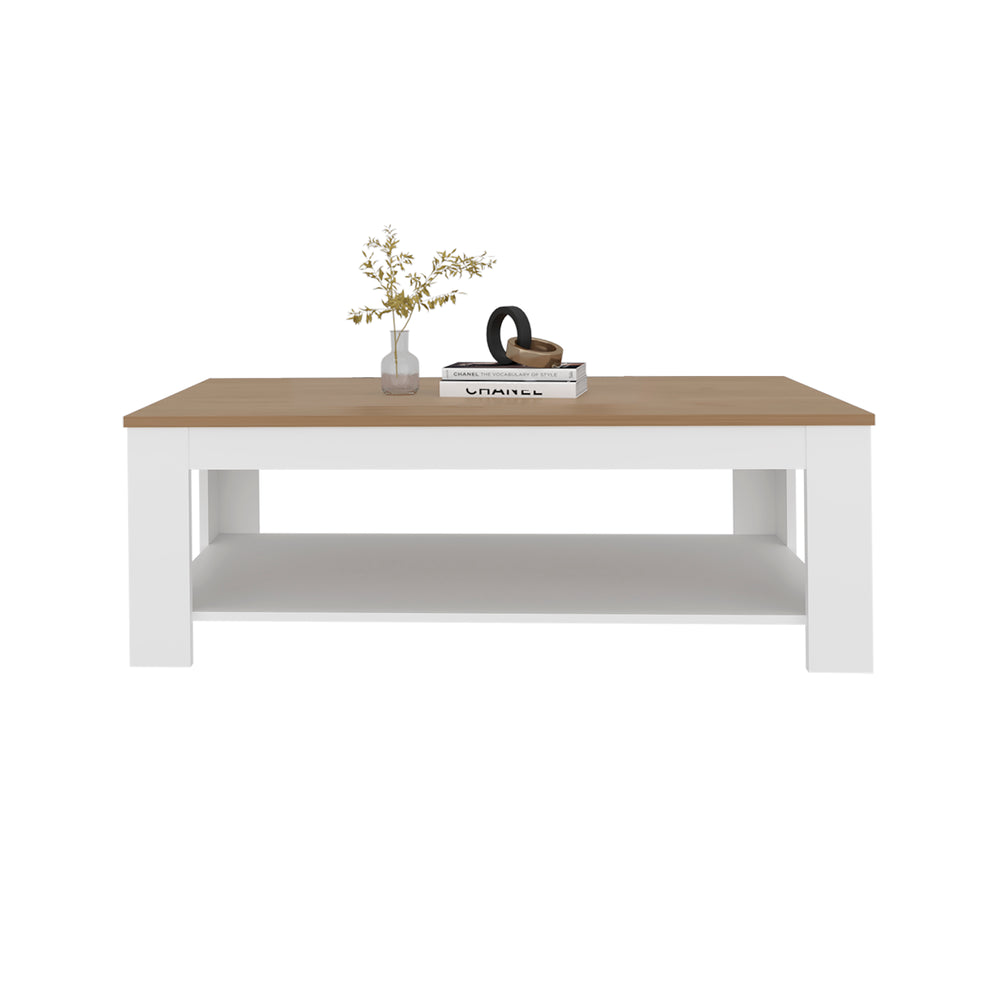 47-Inch Bowie Coffee Table – Two-Tone Finish