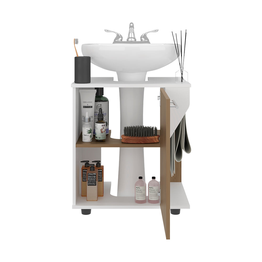 22-Inch Enfield Under Under-Sink Storage Cabinet with Single Door and 2 Open Shelves – Certified, Assembly Required