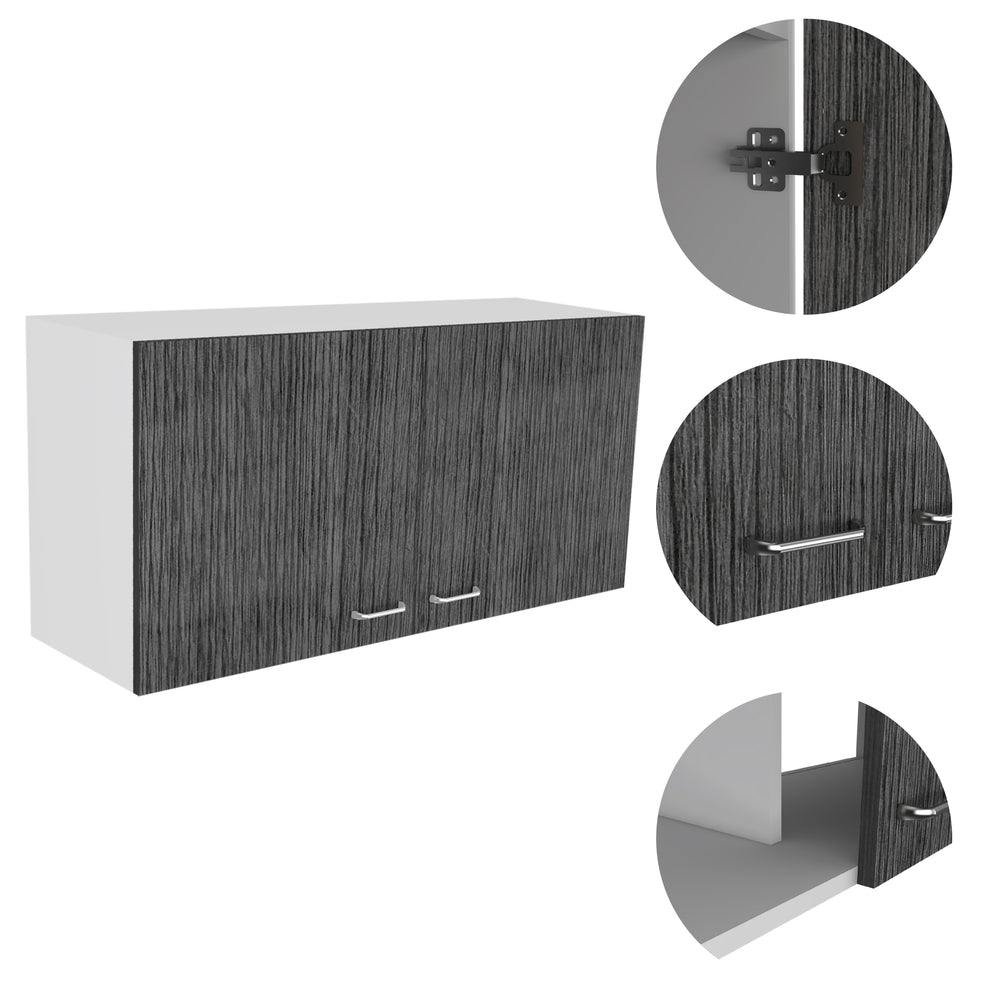 39-Inch Wall Wall Cabinet with Double Door – Easy-Open Doors