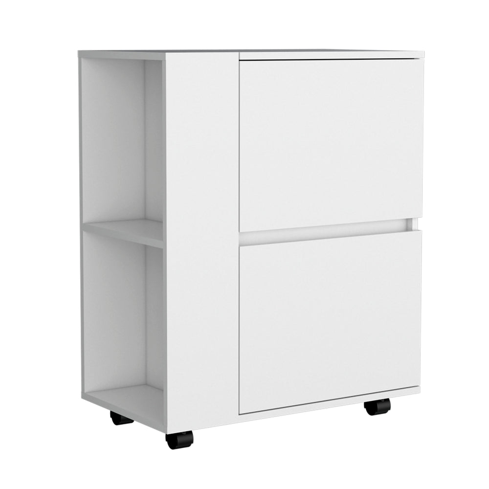 26-Inch Tully Bar Cart with 2 Open Shelves – Confirmed Load Rating