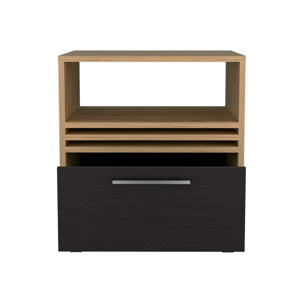 19-Inch Alsen Nightstand with Casters and 1-Drawer – Rolling Nightstand Design